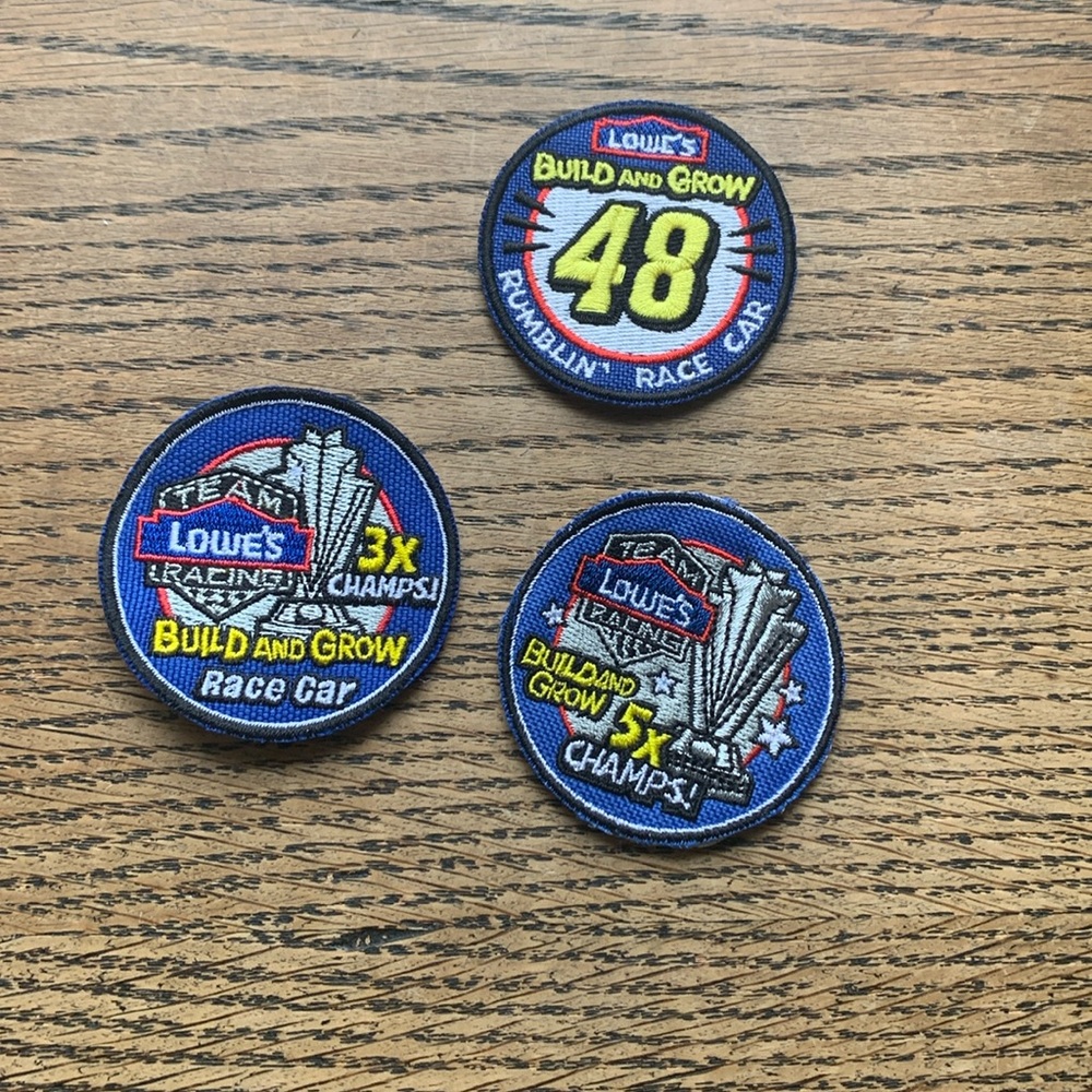 Racing Lowe’s Build and Grown Patches
